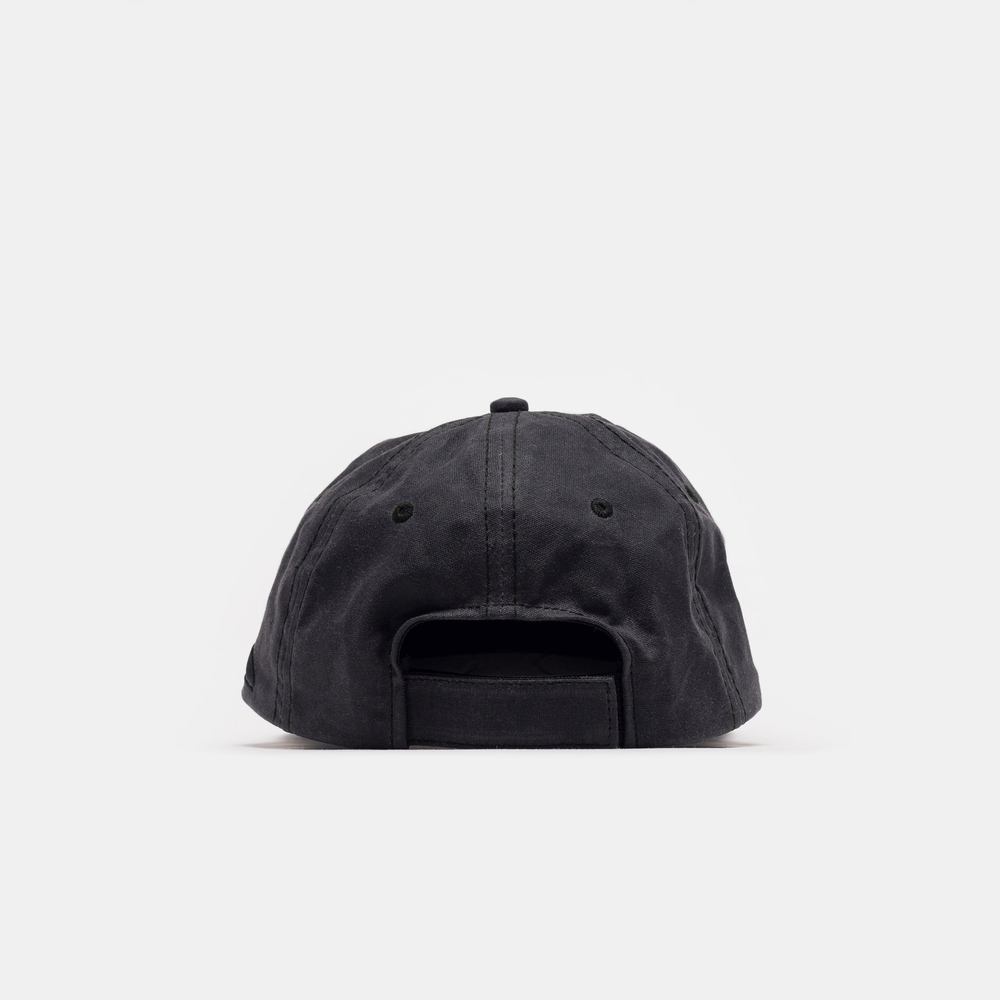 Horseshoe 6 Panel Wax Canvas Hat in Asphalt