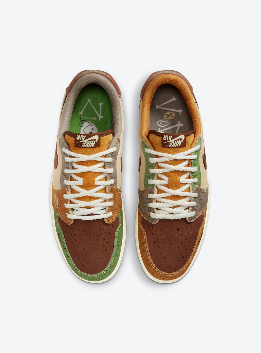 Air Jordan 1 Retro Low OG Zion Williamson Voodoo、JORDAN、Cacoeks