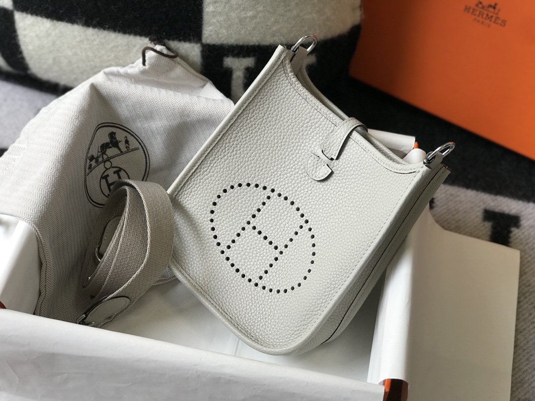 Original Copy Hermes Mini Evelyne Leather Bags More Colors-2