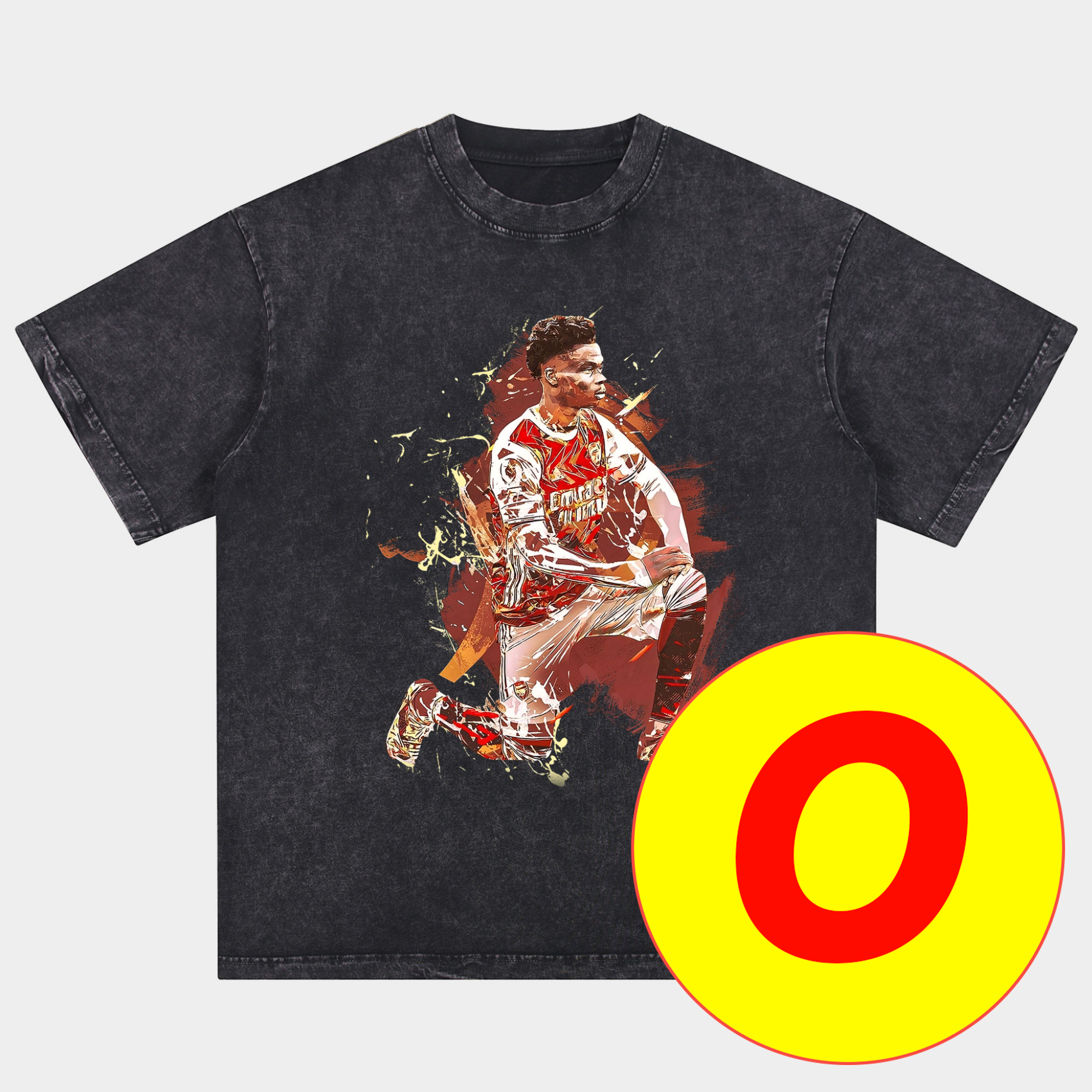 UltraTrikot-Arsenal Henry Wenger Saka Gunners Oversized Washed T-Shirt