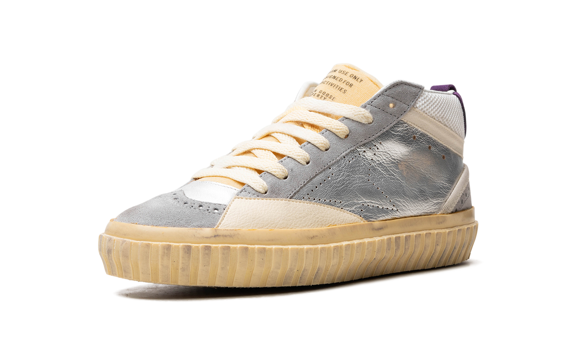 MID STAR LAMINATED AND NET UPPER SUEDE TOE AND SPUR SKATE STAR "SILVER SILVER SCONCE PURPLE"、mysite、Cacoeks