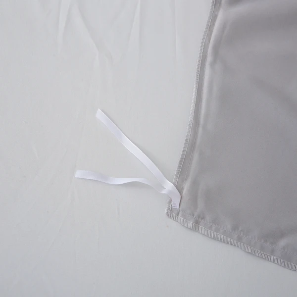 纯色三件套 不含填充物 枕套*2 (51cm*66cm)+被套*1 (229cm*229cm) Queen Size 胖被3件套 灰白-22