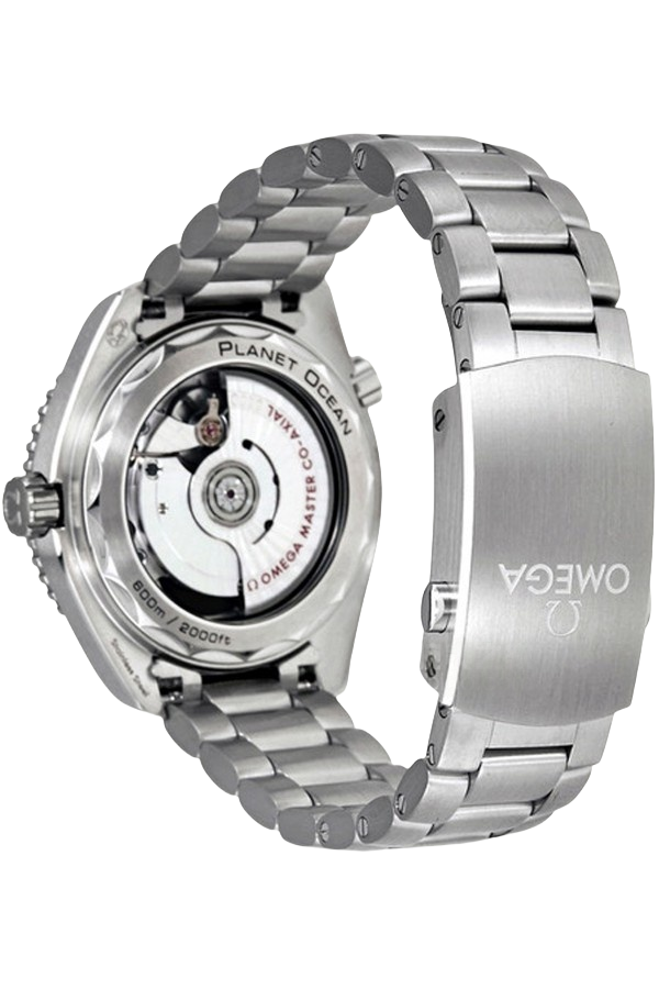 Omega Planet Ocean Ref. 215.30.40.20.01.001 Super Clone Watch – Black Dial Stainless Steel Bracelet Fake Replica