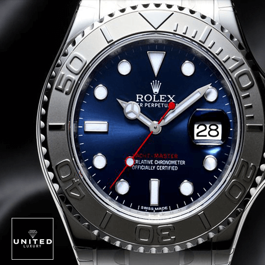 Rolex 116622 Steel Platinum Blue Dial Replica black