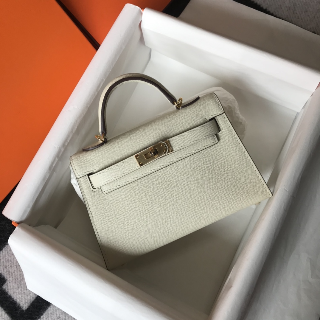Original Copy Hermes Mini Kelly 19cm Leather Handbags More Colors