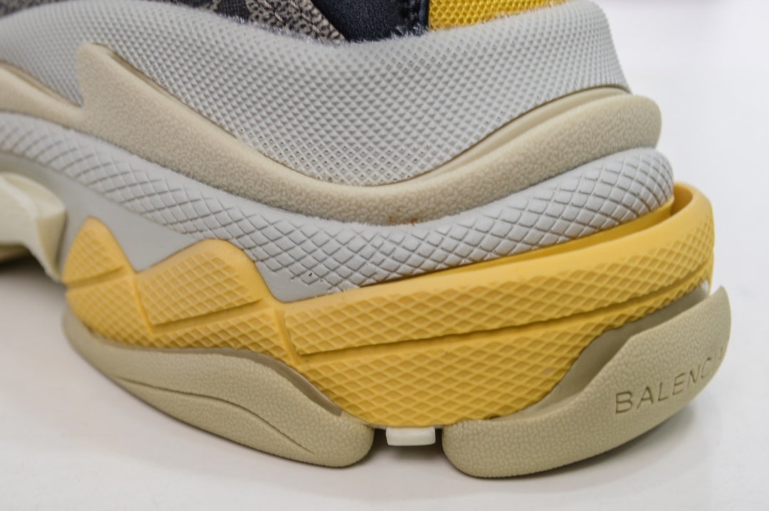 Balenciaga Triple S Sneaker x Gucci in Beige Yellow、mysite、Cacoeks