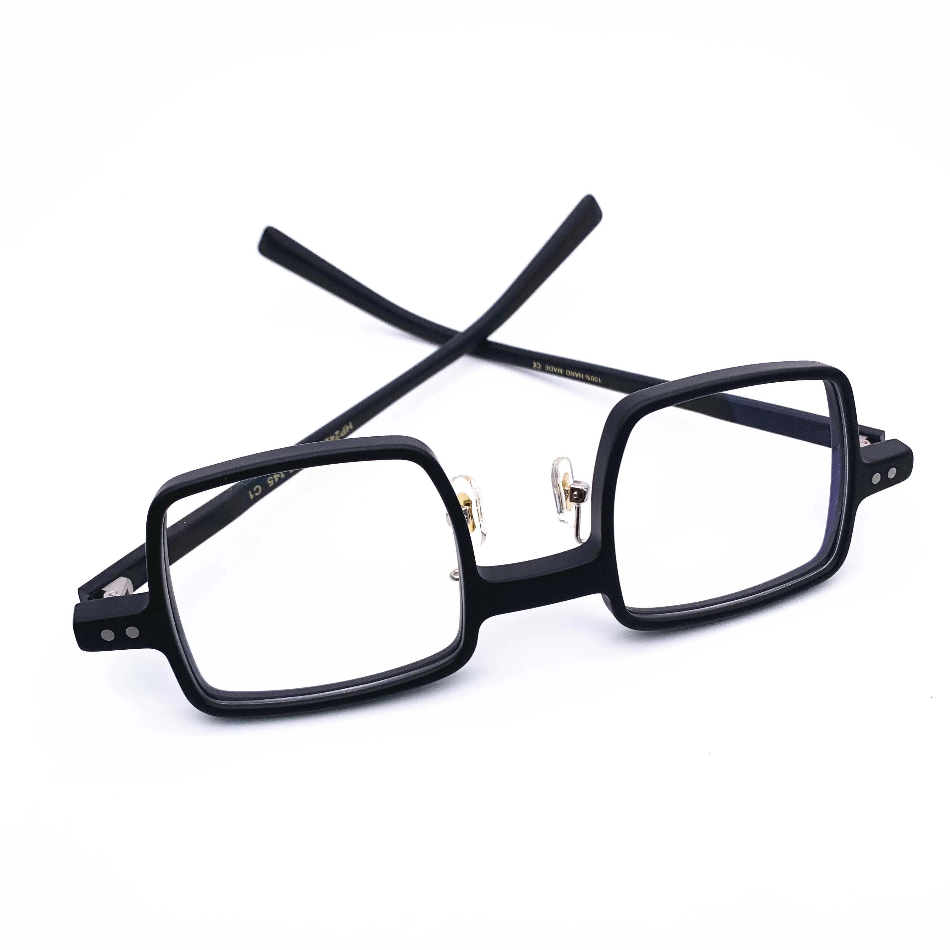 Belight Optical Fancy Design Acetate Square Shape  Men Women Vintage Retro Prescription Eyeglasses  Frame Eyewear HP242