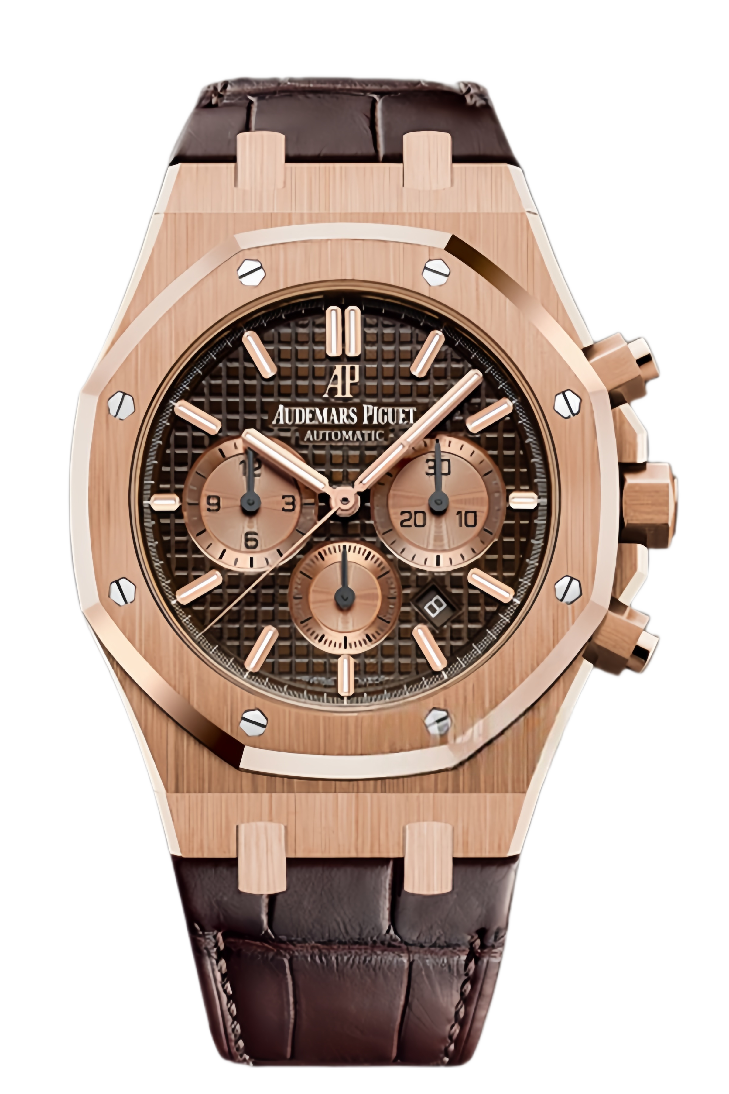 Audemars Piguet Royal Oak Offshore Chronograph Ref. 26331OR.OO.D821CR.01 Super Clone Watch – 44mm Rose Gold Case Brown Dial Swiss Replica