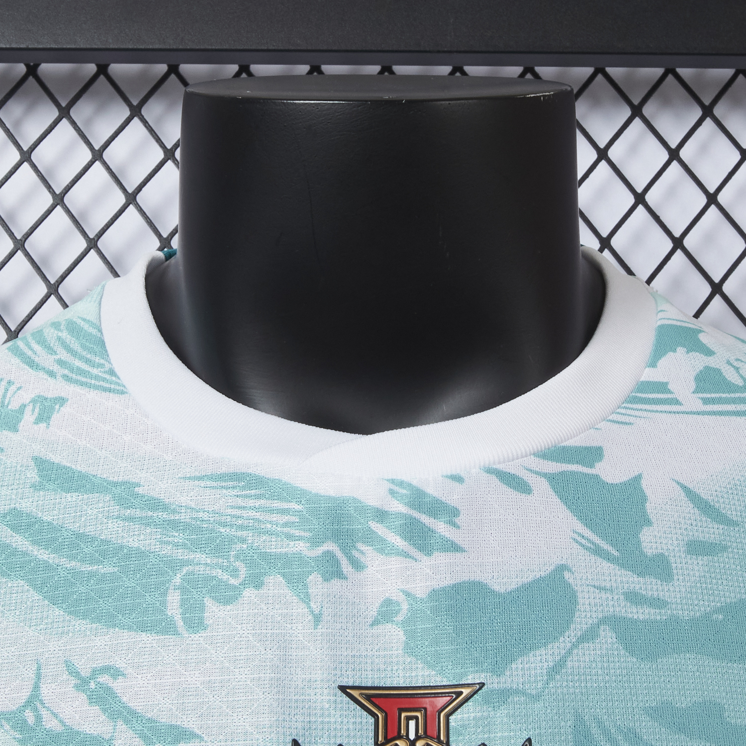 Unitedfootballkit.com | Portugal 2026 Away White And Cyan Jersey - Player Version -Customize Name, Number and Patch | Worldwide Shipping