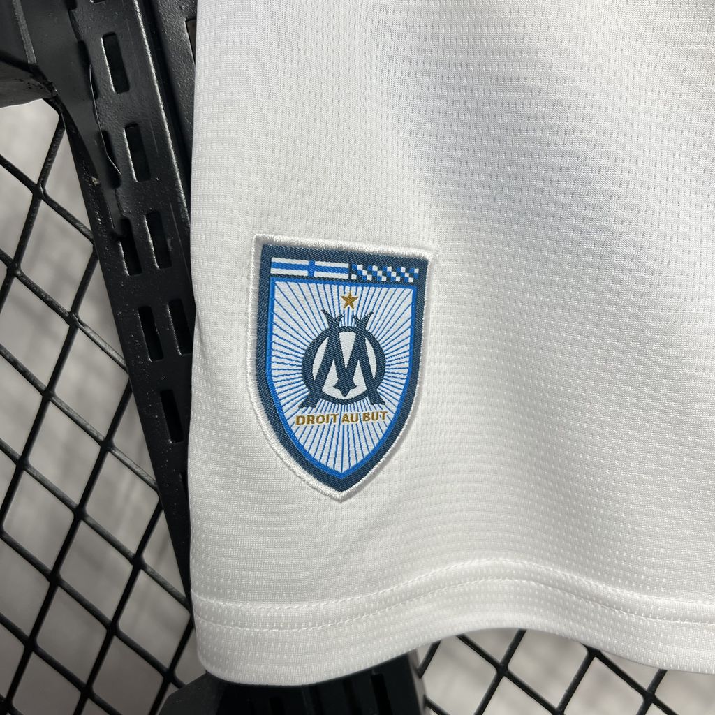 Higojerseys-Marseille 24-25 Home Stadium Shorts - Fans Version