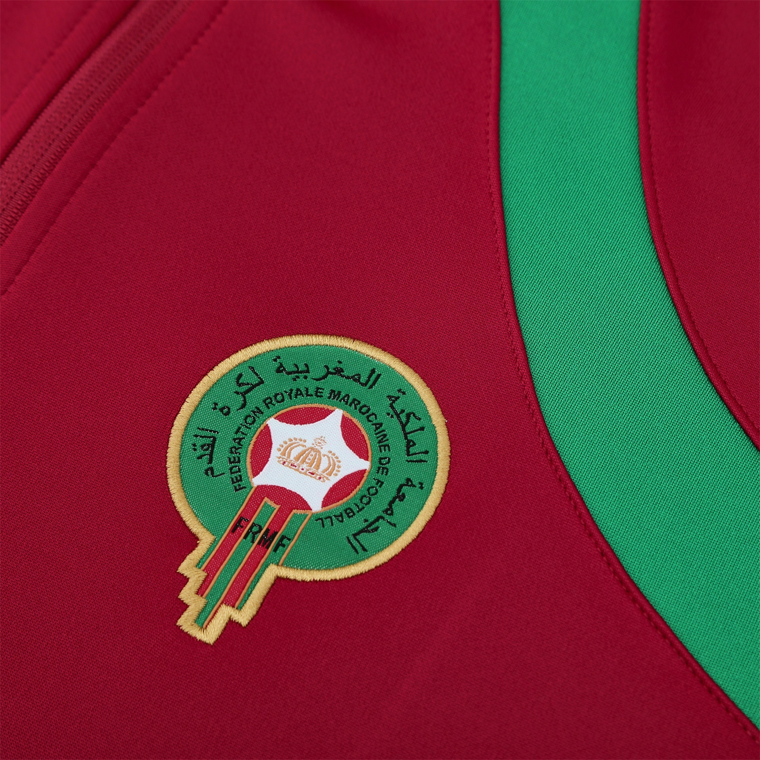 UltraTrikot-Morocco 25-26 Jacket Training Tracksuit - Red Jackets & Green Pants