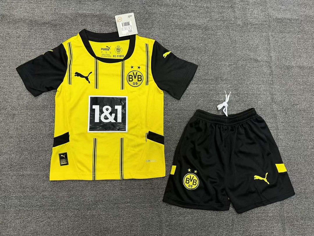 24/25 Dortmund Home Football Shirt Kids Size Suit-mysite Custom Football Kit- Nextkits