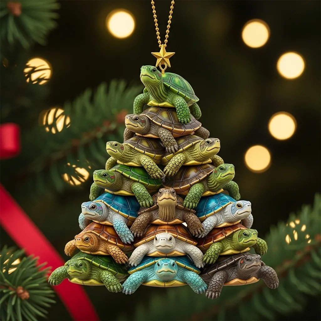 🎄Christmas Gift--Sea Turtle Christmas Ornament