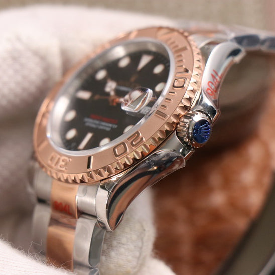 brand Yacht-Master 40mm Stainless Steel & Rose Gold Black 126621-0002 luxury watch for sale – NeveReL
