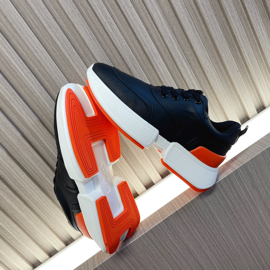 GIGA SNEAKER GLOSSY BLACK CALFSKIN、mysite、Cacoeks