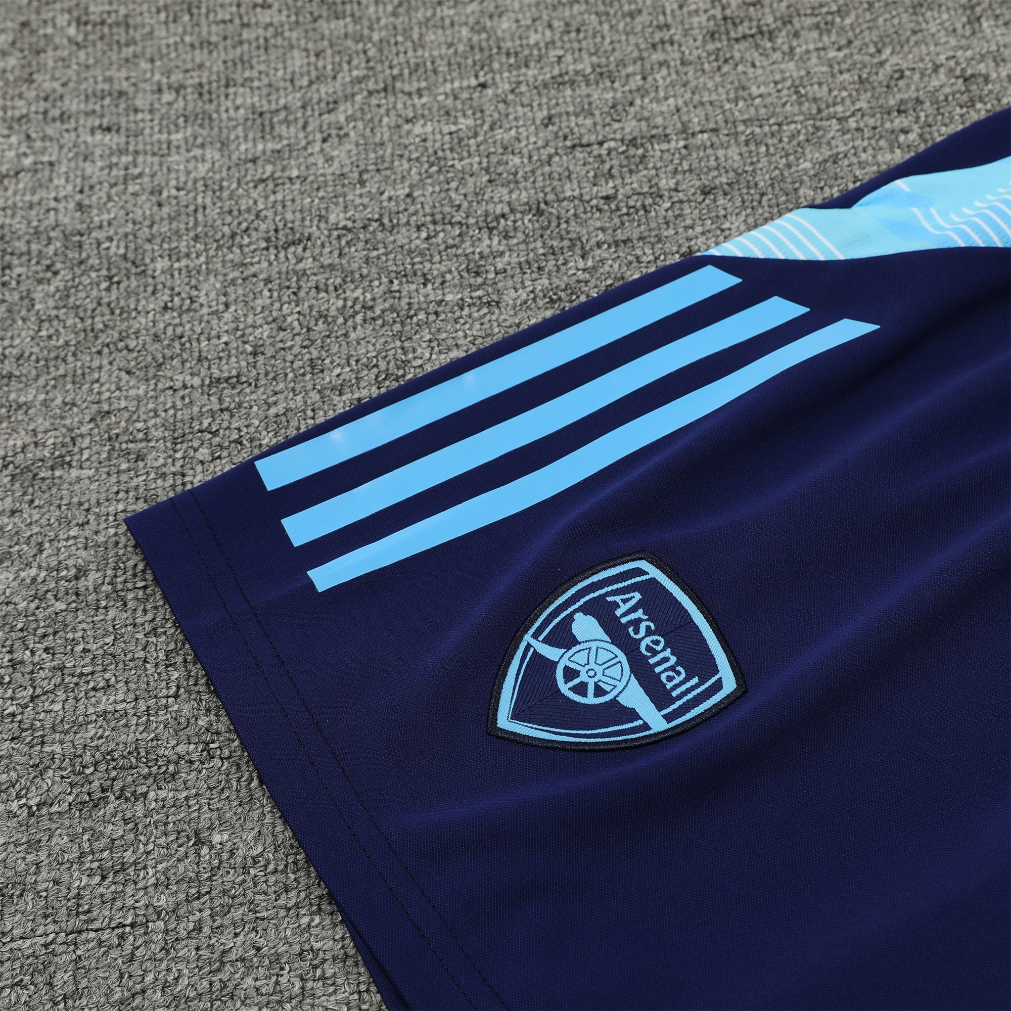 ManixJersey.com | Arsenal 24-25 Vest Training Set - Blue -Customize Name, Number and Patch | Worldwide Shipping