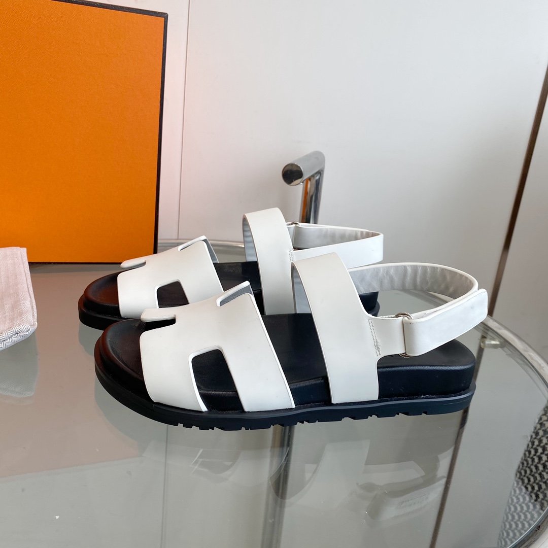 Genius Sandal White Leather、mysite、Cacoeks