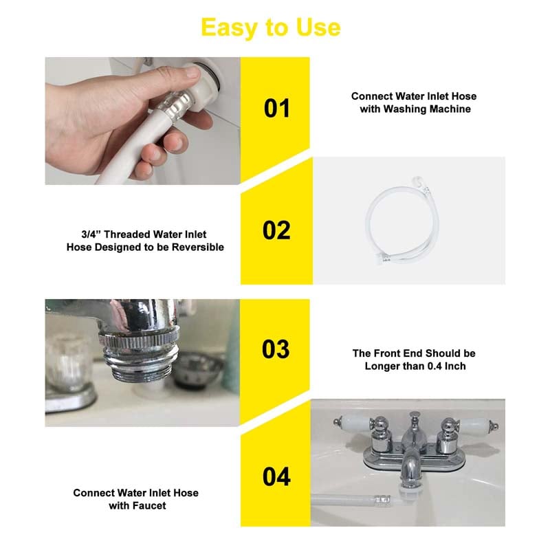Eletriclife Full-Automatic Washing Machine with Built-in Barrel Light