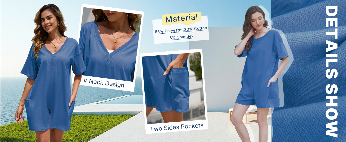 blue romper