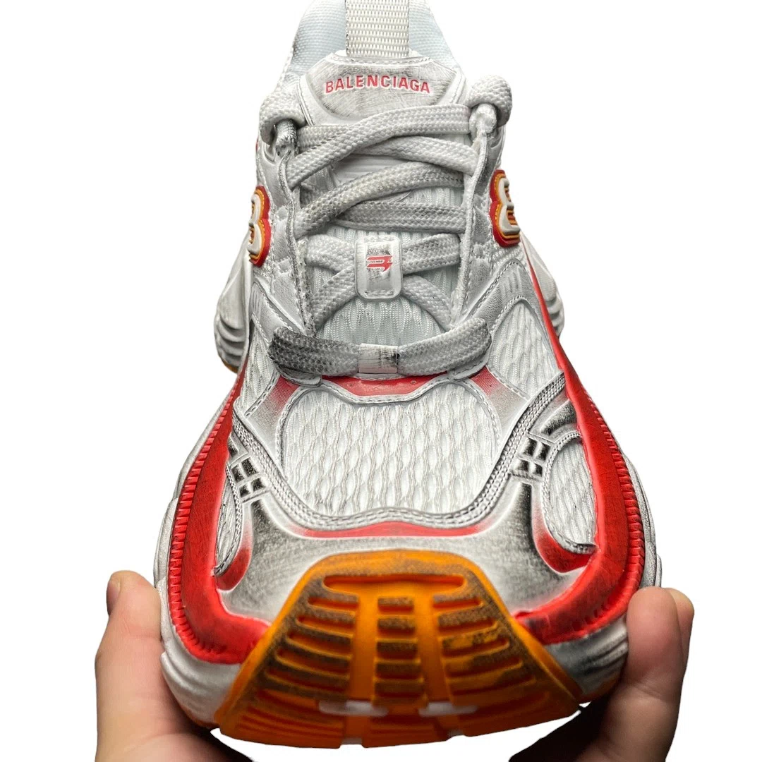 Balenciaga 10XL Sneaker in White Red Orange、mysite、Cacoeks