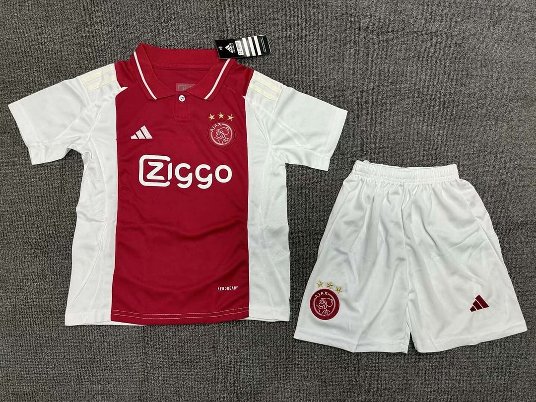 24/25 Ajax HomeFootball Shirt Kids Size Suit-mysite Custom Football Kit- Nextkits