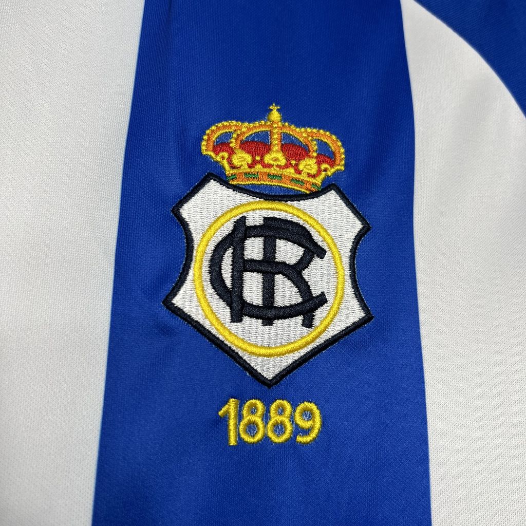 ManixJersey.com | Real Club Recreativo de Huelva 24-25 Home Stadium Jersey - Fans Version -Customize Name, Number and Patch | Worldwide Shipping