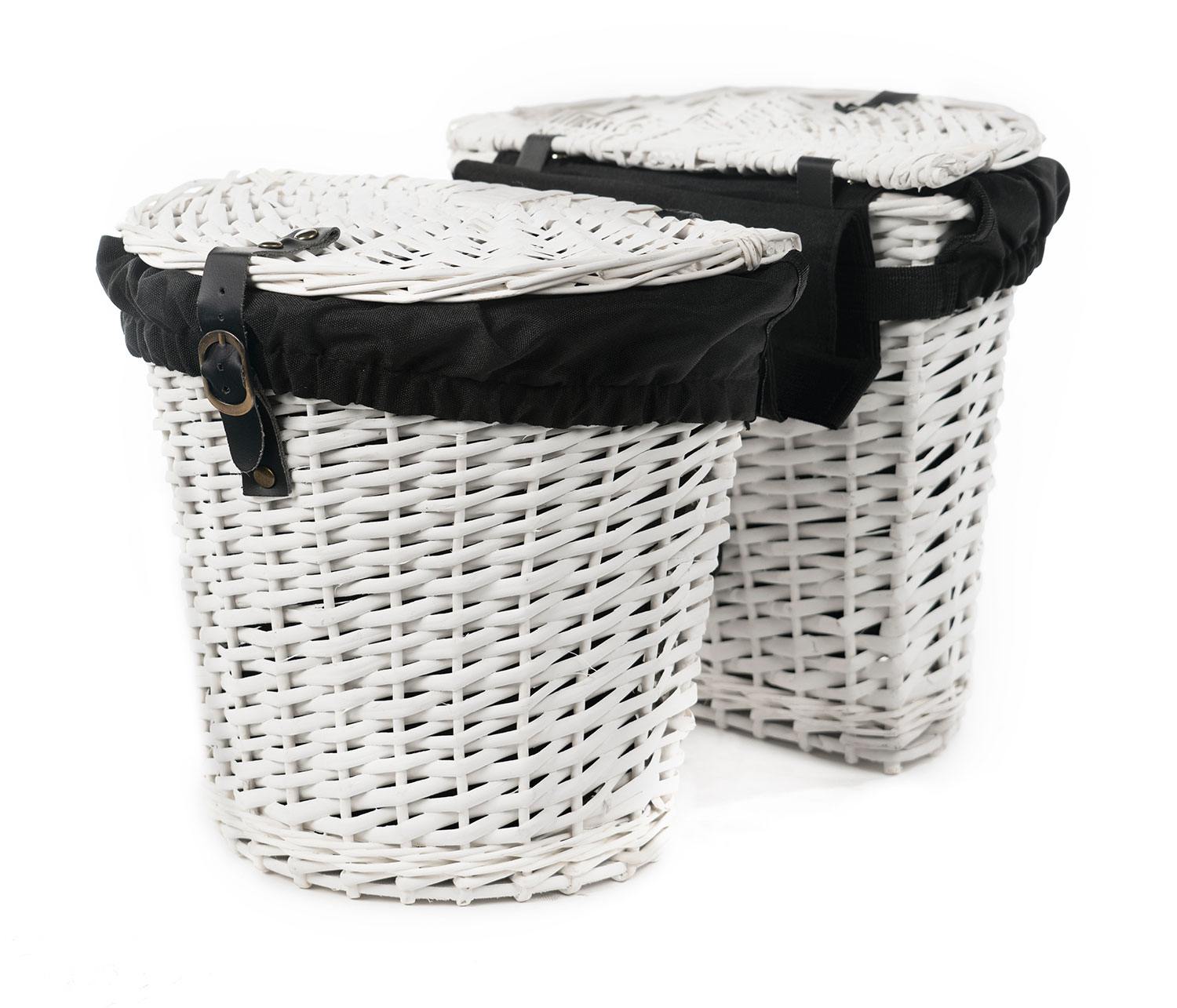 Rear Rack Wicker Basket - Black、mySite、bearsvspackers