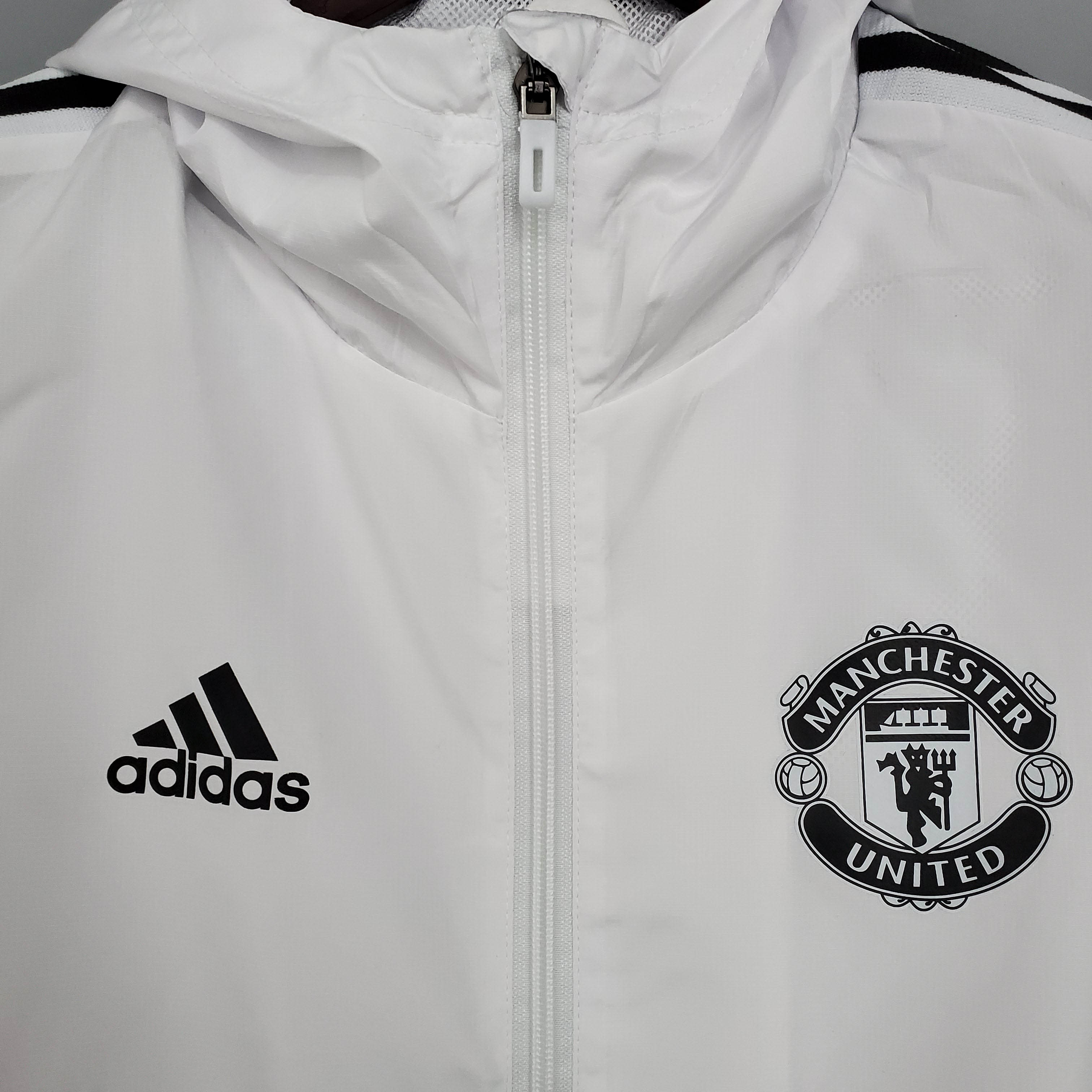 2021/2022 Manchester United Jersey Windbreaker White:football jersey mysite: unitedjerseyfootball 邓江浪:football