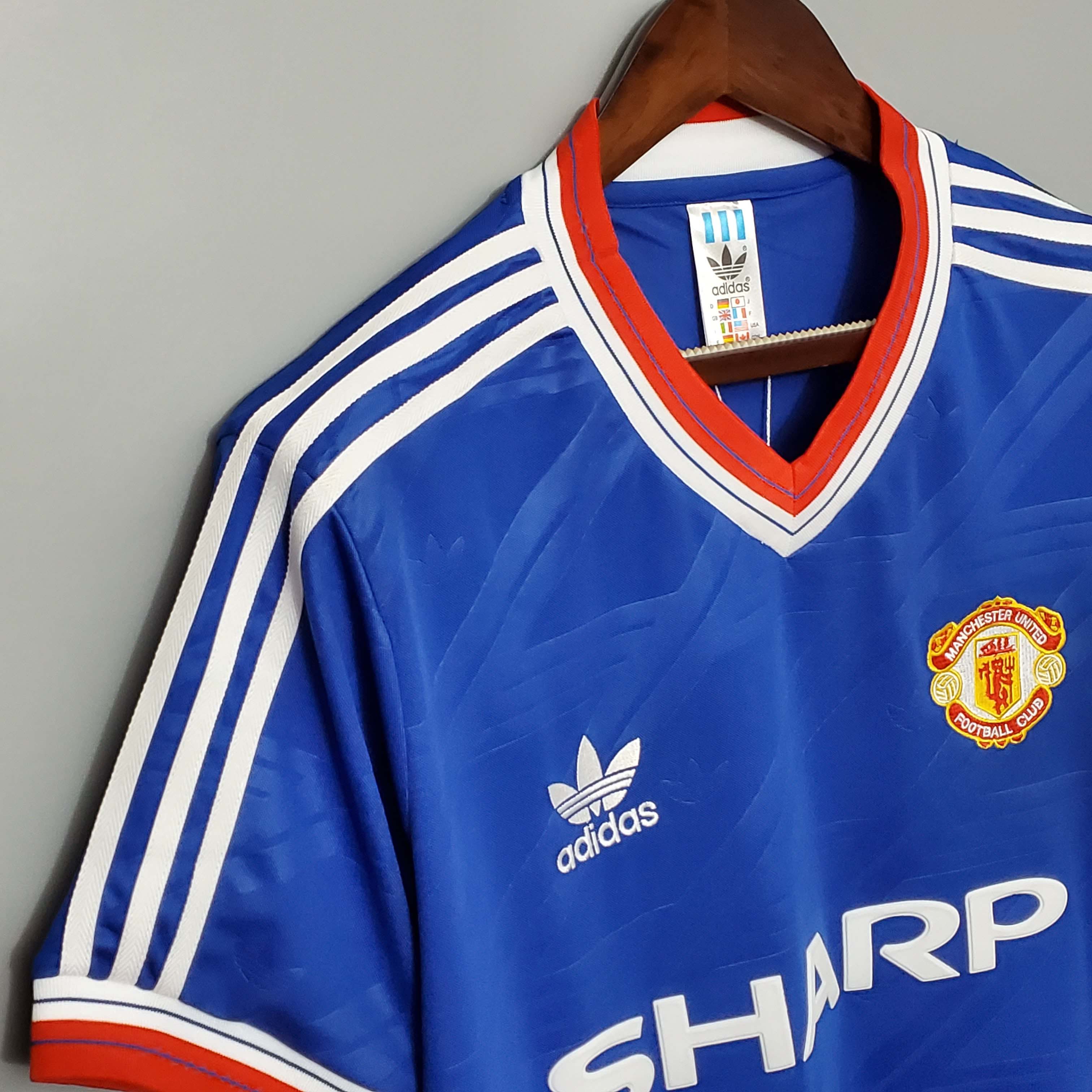 1986/1988 Retro Manchester United Third Away Football Shirt 1:1 Thai Quality:football jersey mysite: unitedjerseyfootball 邓江浪:football