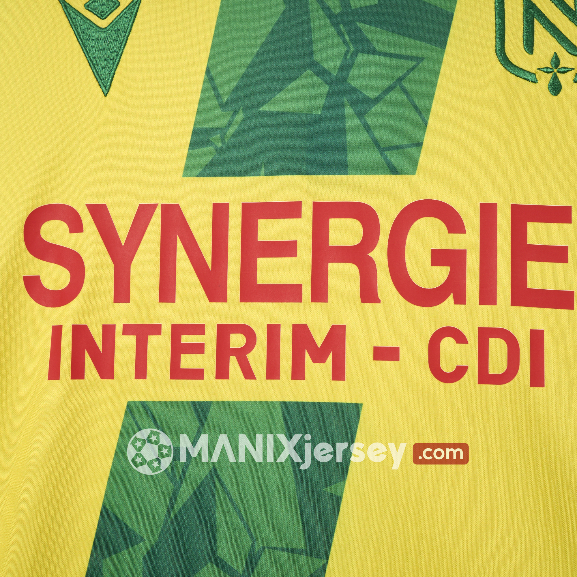 ManixJersey.com | Nantes 24-25 Home Stadium Jersey - Fans Version -Customize Name, Number and Patch | Worldwide Shipping