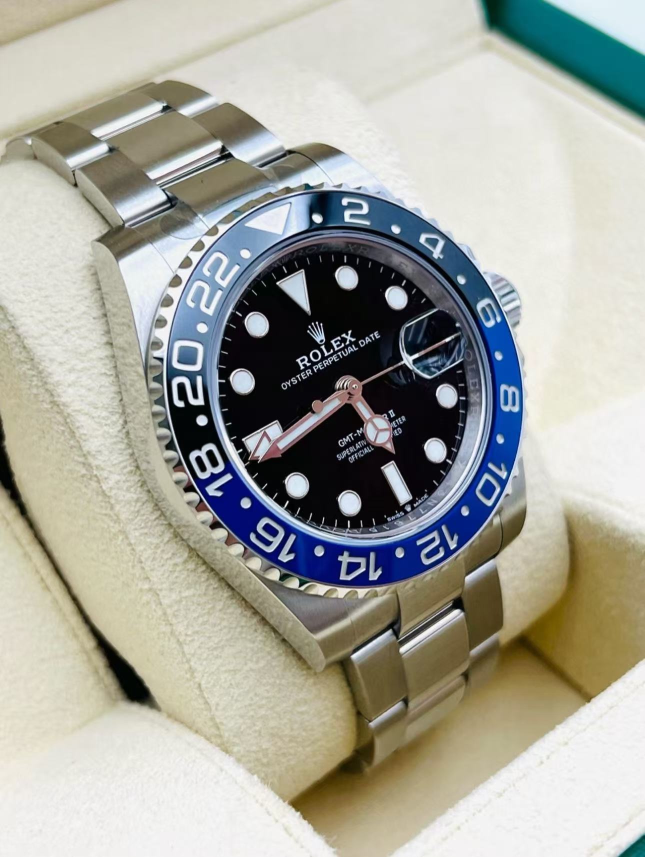 Rolex GMT Masterl Batman Super Clone Swiss Replica WatcRef 126710BLNR3285 SwissMovement