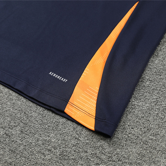 JerseysGala.com | Real Madrid 24-25 Long Sleeve Training Set - Deep Blue -Customize Name, Number and Patch | Worldwide Shipping