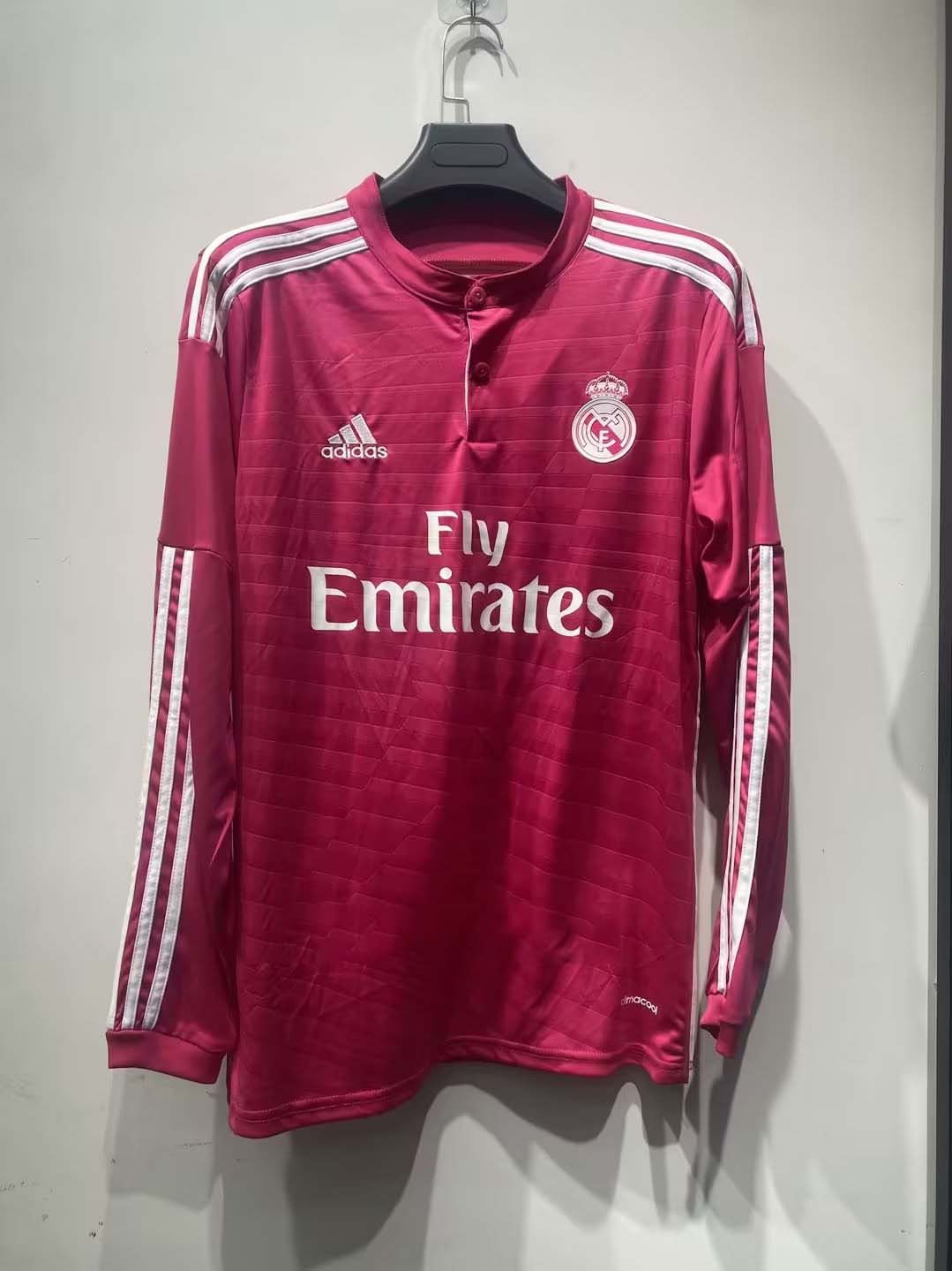 2014/2015 Retro Long Sleeve Real Madrid Away Football Shirt 1:1 Thai Quality:football jersey mysite: unitedjerseyfootball 邓江浪:football