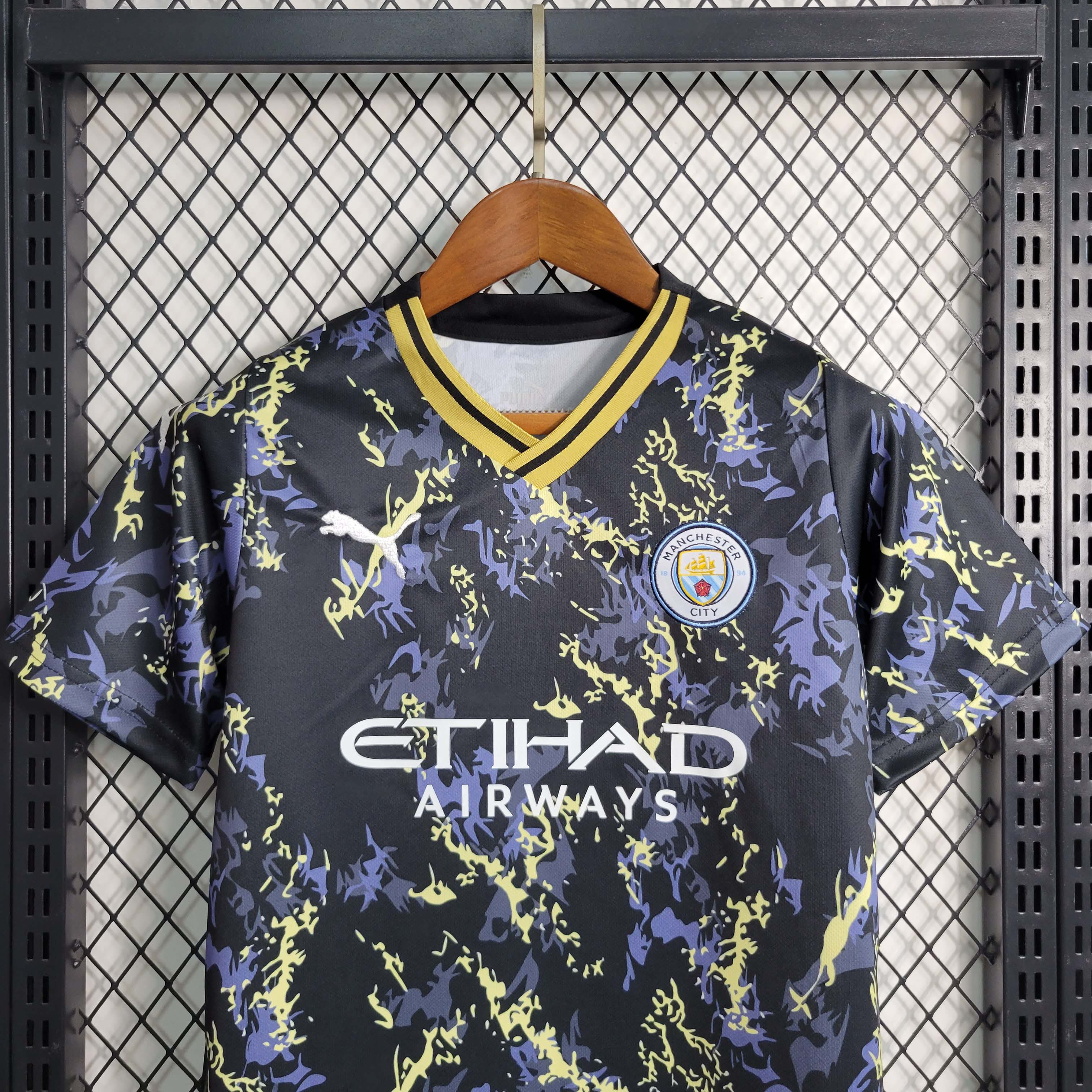 2023/2024 Manchester City Special Edition Black Football Shirt 1:1 Thai Quality Kids Size:football jersey mysite: unitedjerseyfootball 邓江浪:football