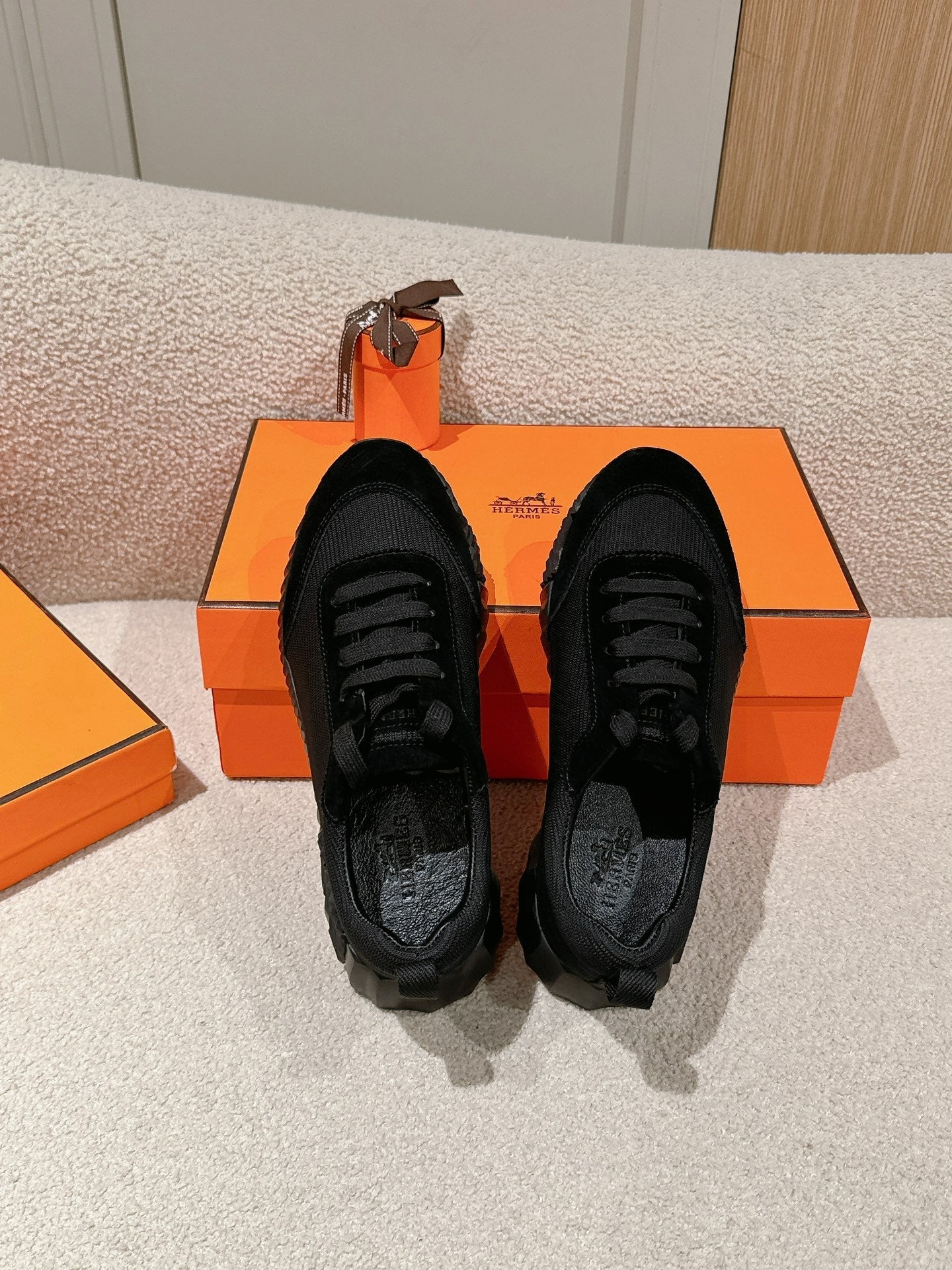 MAINLAND SNEAKER IN FULL BLACK SUEDE AND BREATHABLE MESH FABRIC、mysite、Cacoeks