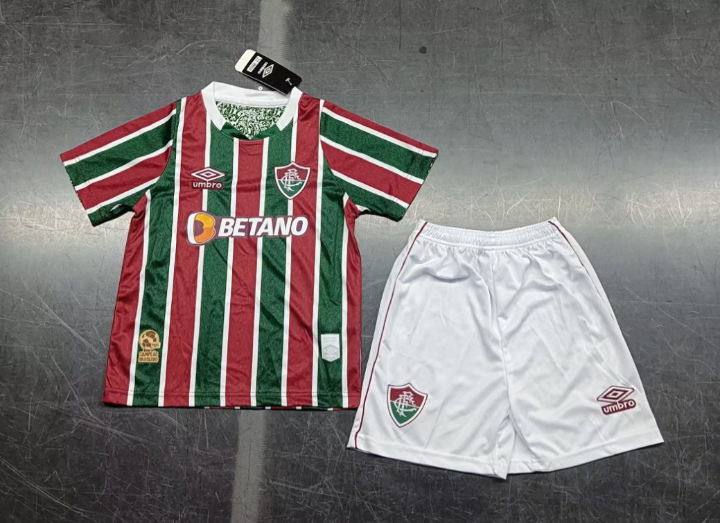 24/25 Fluminense Home Football Shirt Kids Size Suit-mysite Custom Football Kit- Nextkits