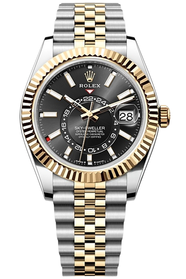 Rolex Sky-Dweller White Dial Super Clone Swiss Replica Watch Jubilee Bracelet Ref M336933-0004 Swiss 9002 Movement