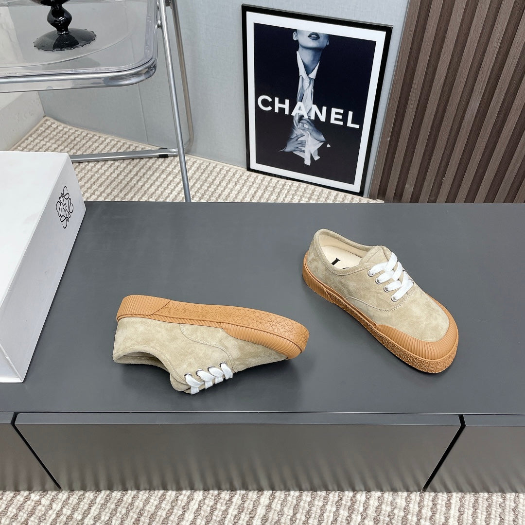 TERRA VULCA LACE-UP SNEAKER IN SAND BROWN SUEDE、mysite、Cacoeks