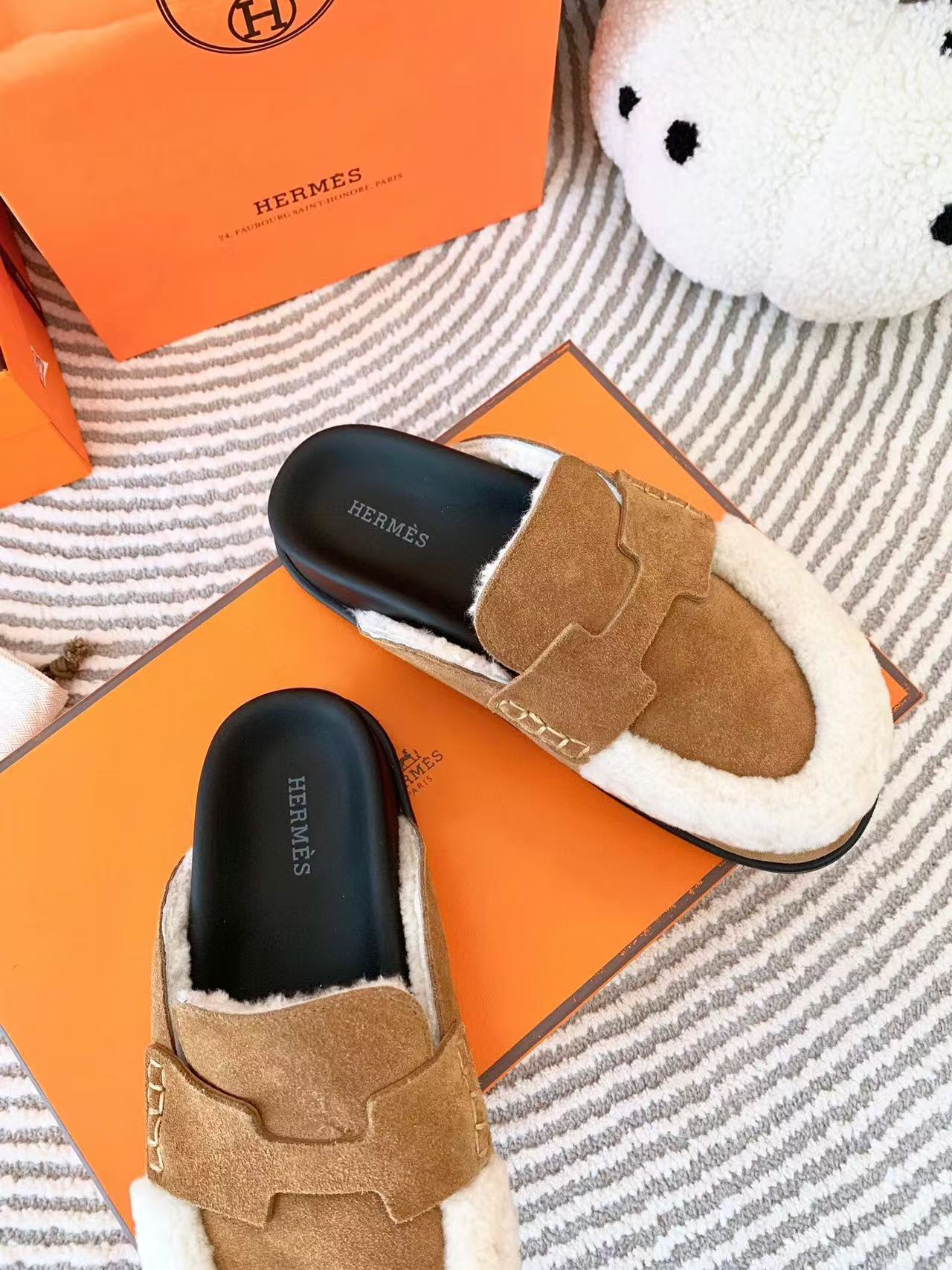 G0 MULE BROWN SUEDE SHEARLING、mysite、Cacoeks