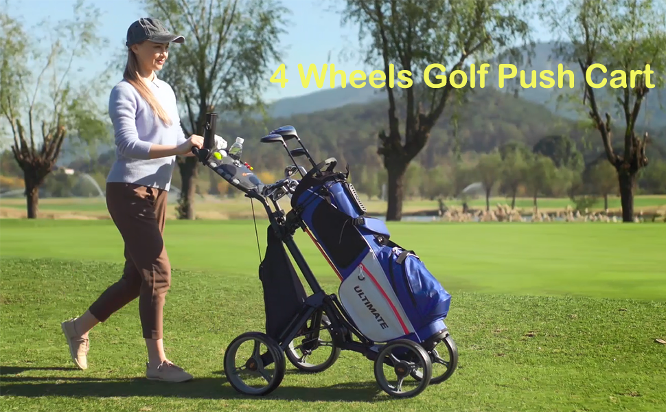 4 Wheels Golf Push Cart