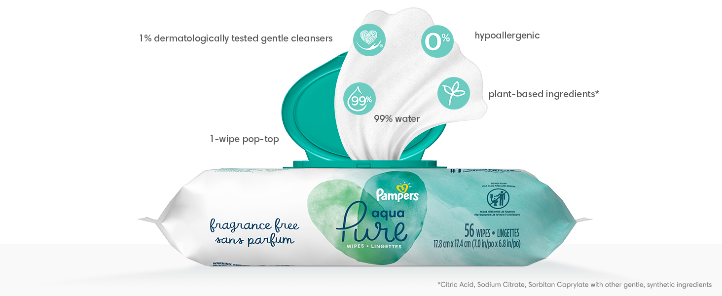 Pampers Aqua Pure Wipes Product Tour