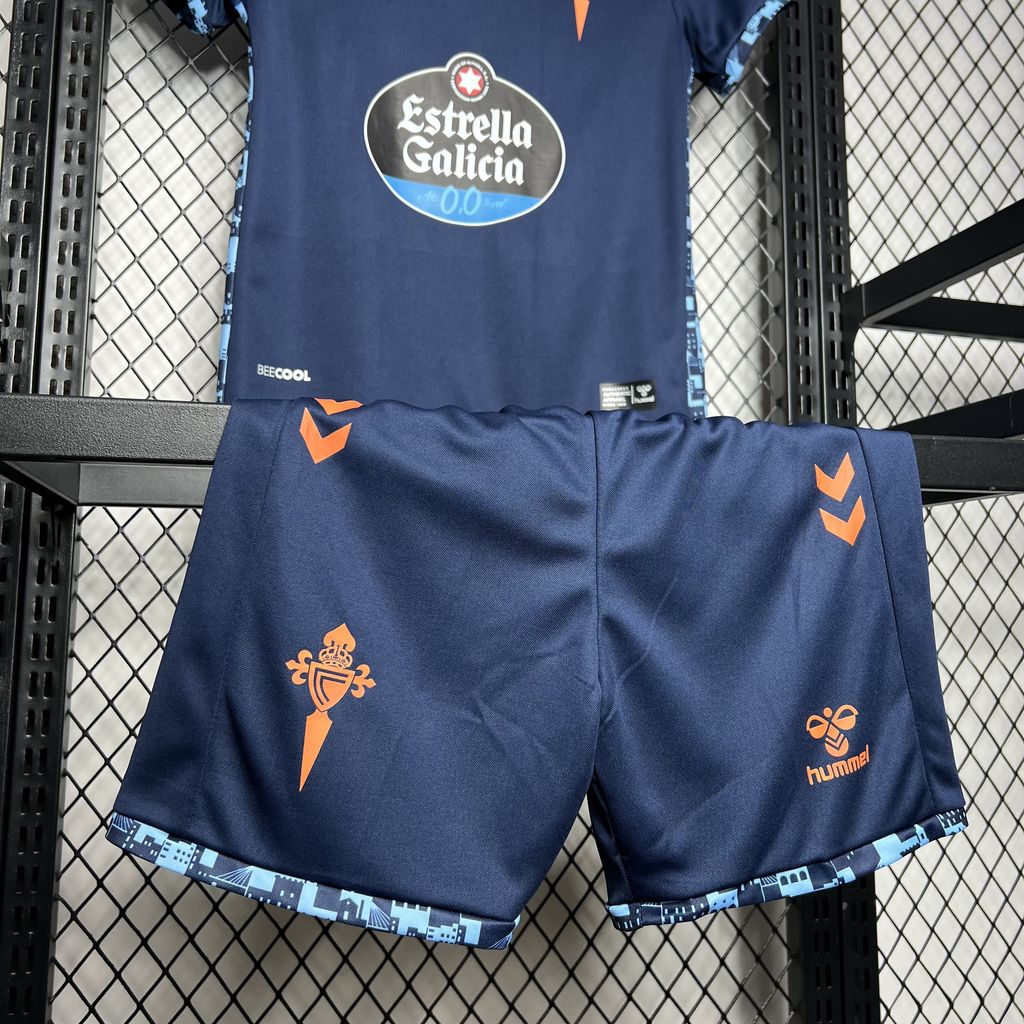 Higojerseys-Celta Vigo 24-25 Away Kids Kit