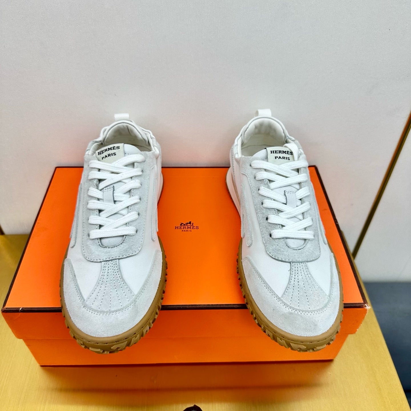 JET SNEAKER IN PALE GRAY SUEDE MIX WHITE CALFSKIN、mysite、Cacoeks