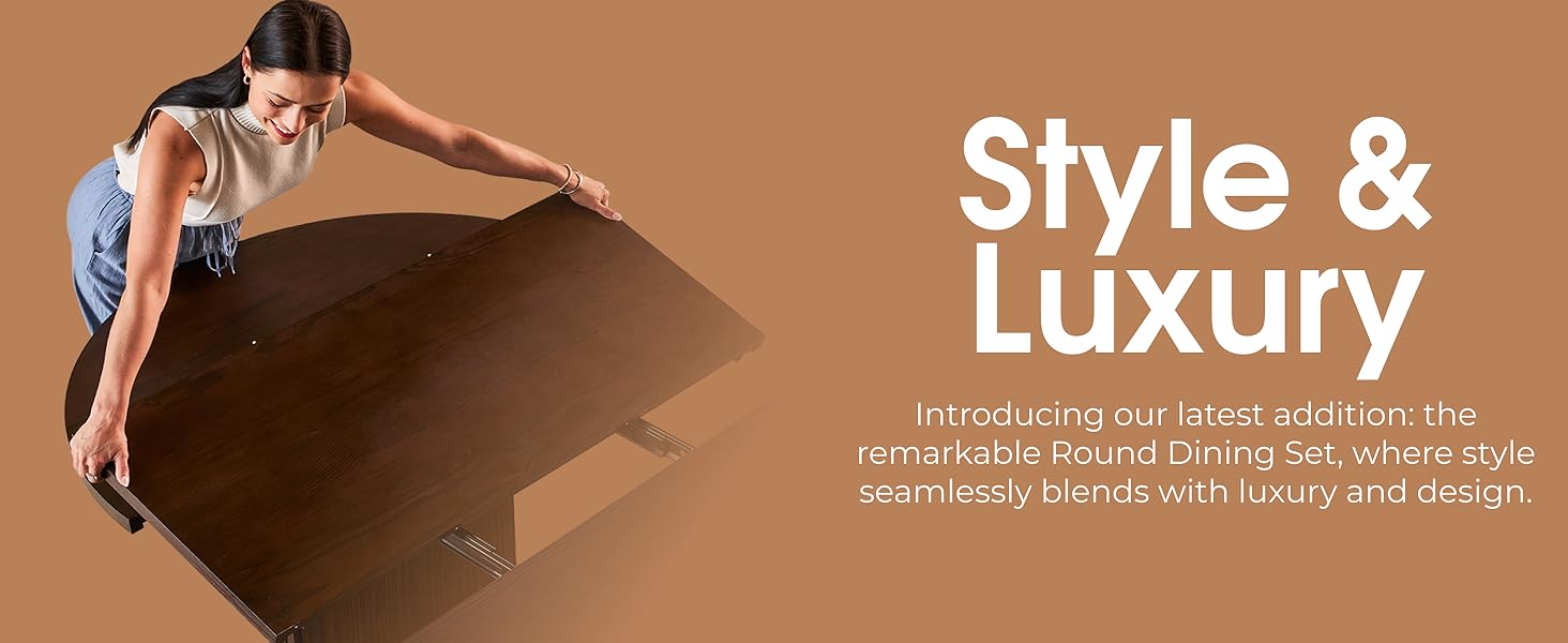 round extendable table