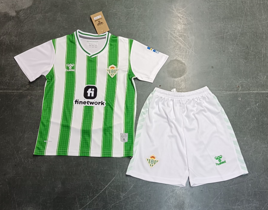23/24 Real Betis Home Football Shirt Kids Size Suit-mysite Custom Football Kit- Nextkits