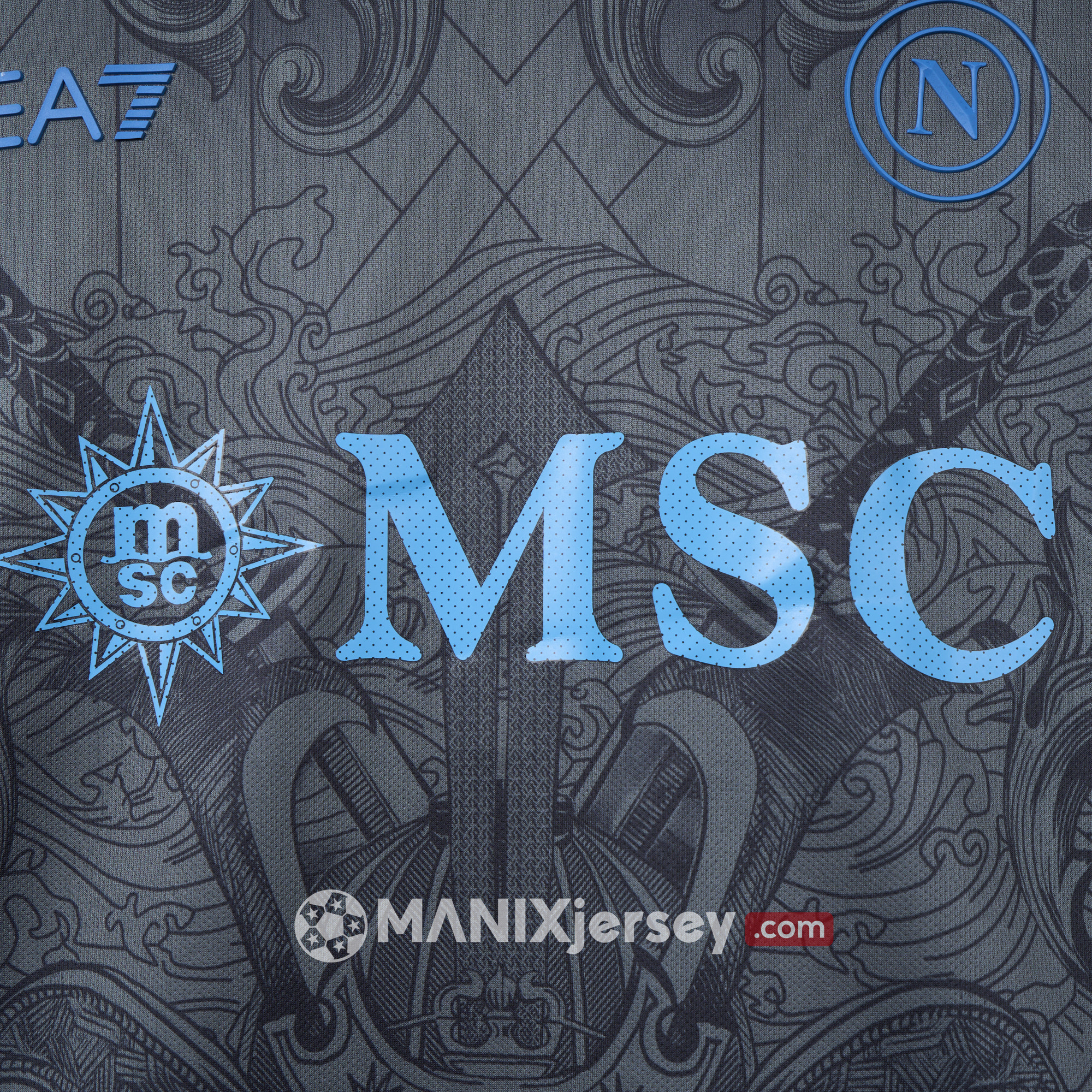 ManixJersey.com | Napoli 24-25 Third Jersey - Fans Version -Customize Name, Number and Patch | Worldwide Shipping