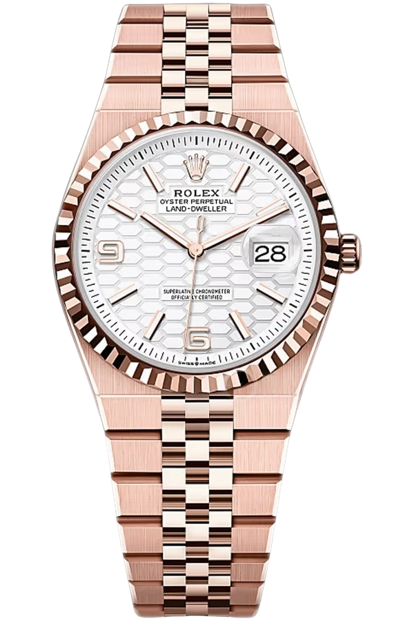 Rolex Land-Dweller 36mm Ref. 127235-0001 Super Clone Watch – Rose Gold Oyster Case Replica