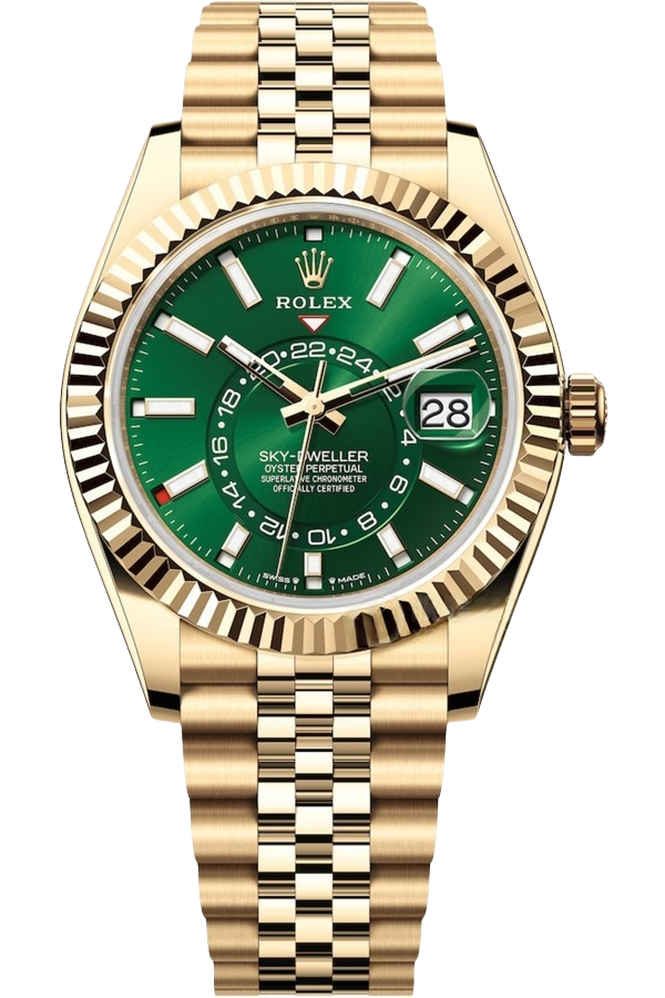 Rolex Sky-Dweller Black Dial Super Clone Swiss Replica Watch Oyster Bracelet Ref M336938-0008 Swiss 9002 Movement