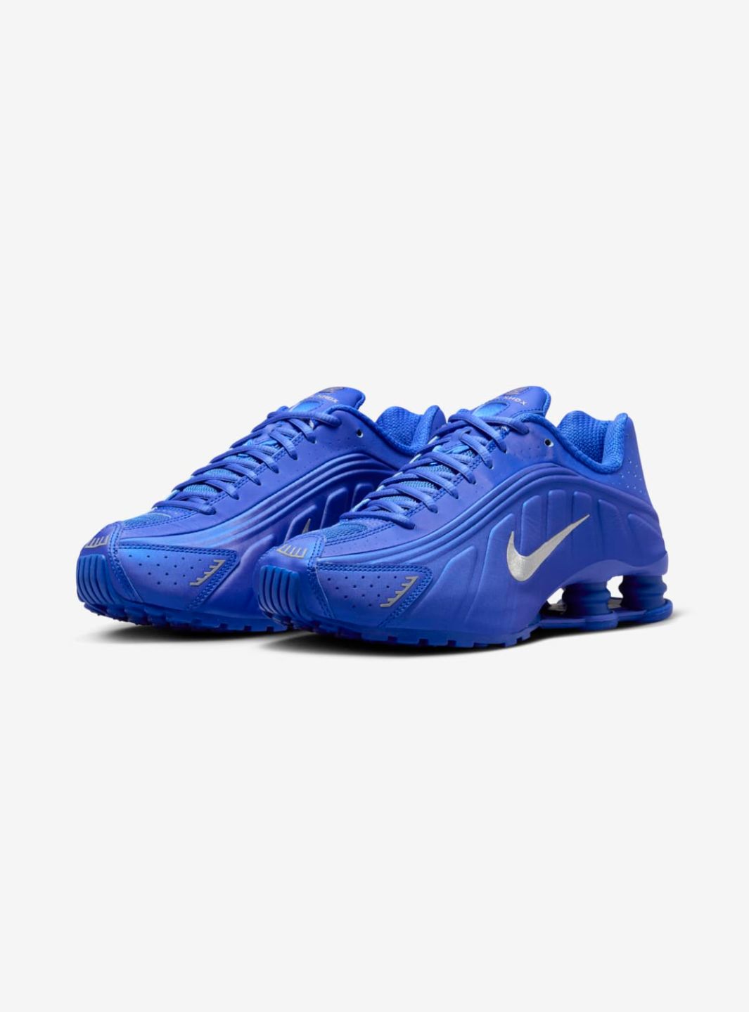Nike Shox R4 Racer Blue Metallic Silver、NIKE、Cacoeks