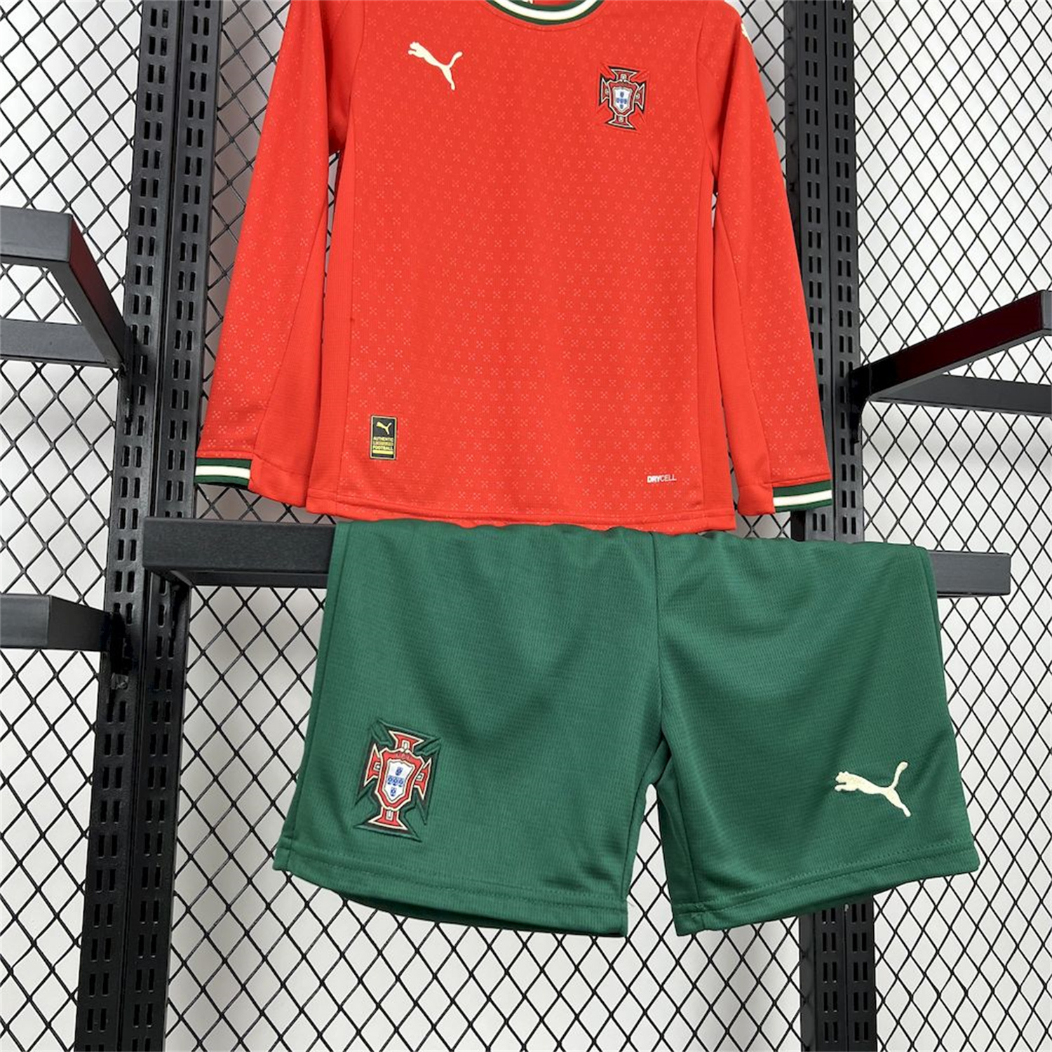UltraTrikot-Portugal 2025-26 Home Long Sleeves Kids Kit